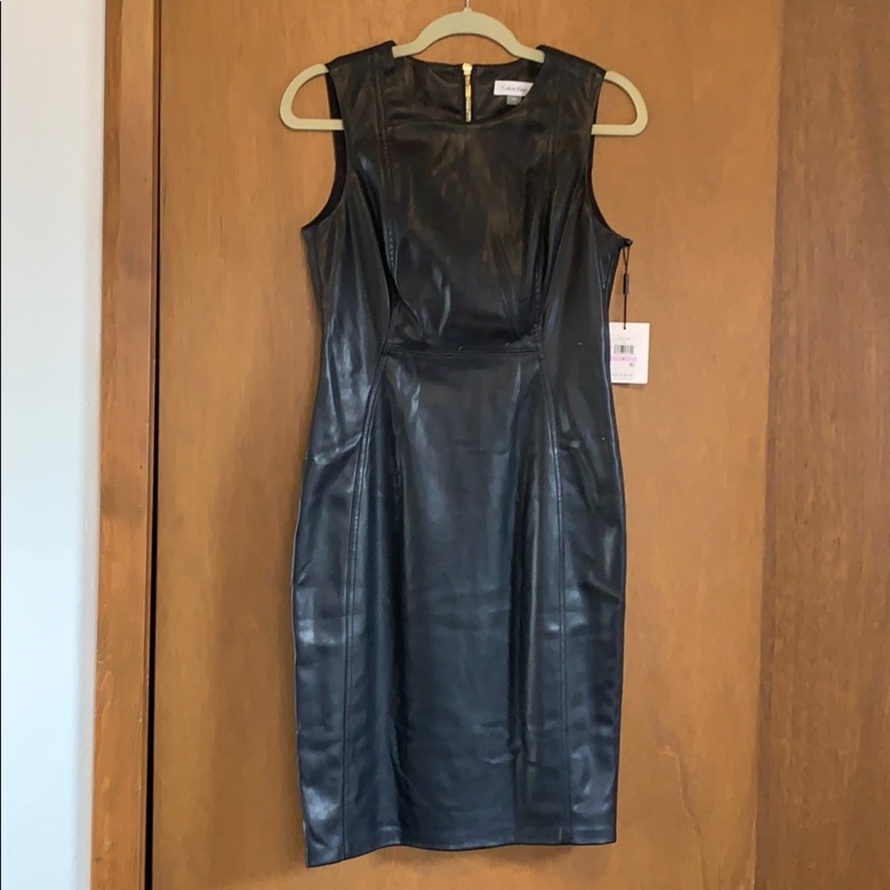 Calvin Klein Leather Dress